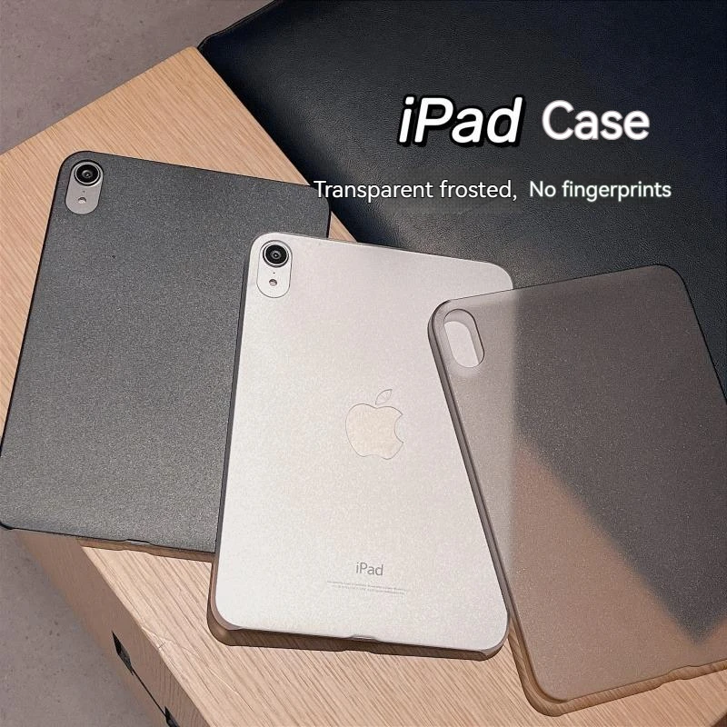 Funda transparente para iPad Mini 6, resistente a las huellas dactilares esmeriladas, funda rígida ultrafina para PC, sencilla para iPad 10th 9th 8th 10,2 Air 5 4