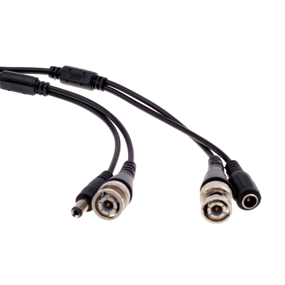Gadinan Cable CCTV salida de vídeo Cable de enchufe CC Cable BNC 5M/10M/15M/20M/30M/40M/50M opcional para sistema BNC AHD/analógico Kit DVR