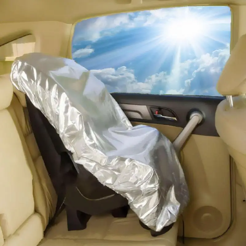 Sombra de asiento de coche para niños y bebés, Protector térmico portátil, parasol elástico, Protector térmico