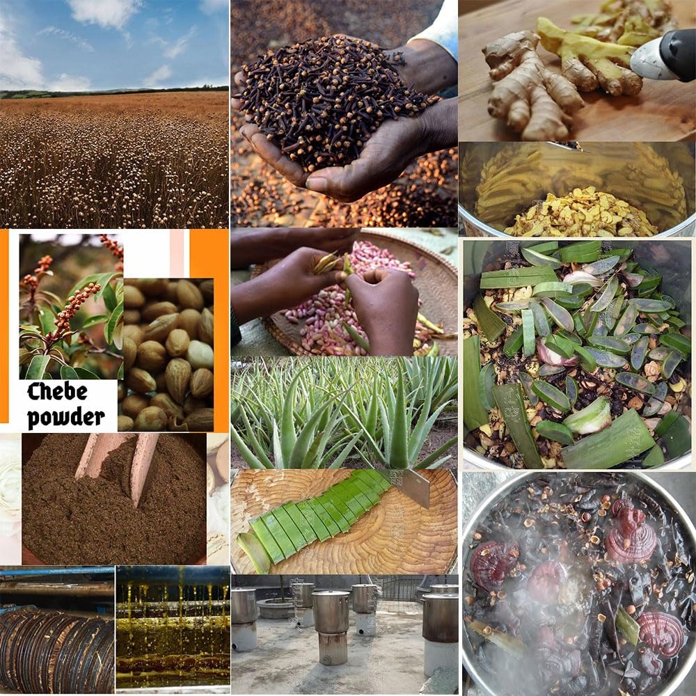 Aceite nutritivo para el cabello potente, tradicional, artesanal, para dar áfrica, cabello largo y natural