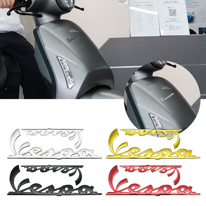 Pegatina creativa 3D para decoración de coche y motocicleta, Logo para Piaggio Vespa GTS GTV 250 300 LX125 LX150 Sprint Primavera 125 150 300