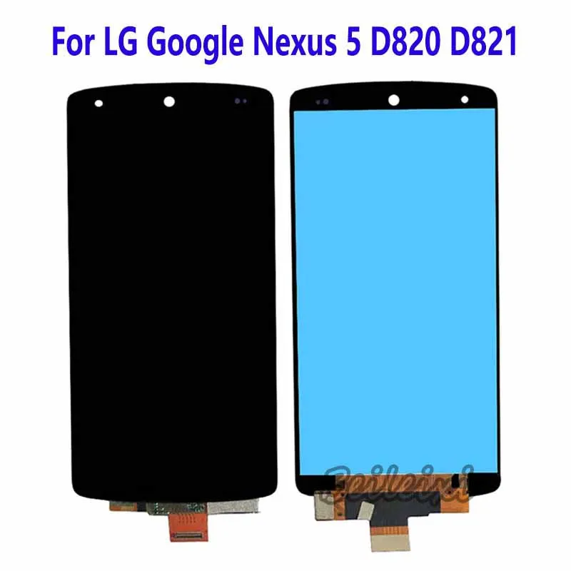 Aksesori pengganti rakitan Digitizer layar sentuh, tampilan LCD untuk LG Google Nexus 5 D820 D821