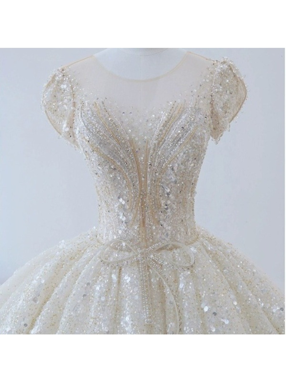 Sterrenhemel Franse trouwjurk 2025 nieuwe bruidstemperament high-end luxe jurk