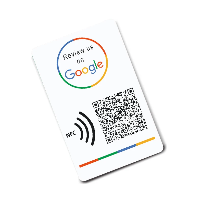 Impresión personalizada de tarjetas de visita con código NFC y QR Tarjeta de revisión de Google Aumente sus reseñas Tarjetas NFC universales
