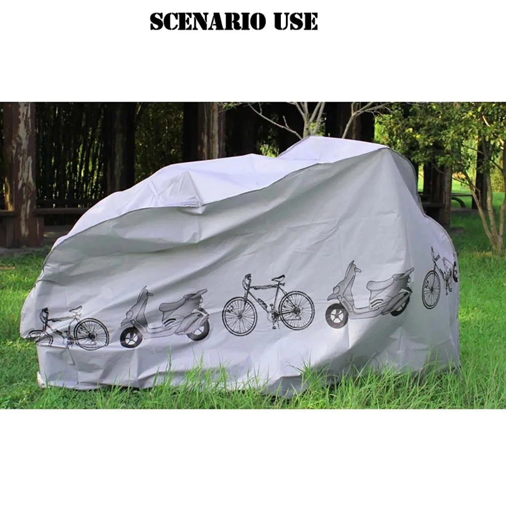 Cubierta impermeable para bicicleta, protección solar para exteriores, cubierta multifuncional para vehículo eléctrico, prevención de lluvia