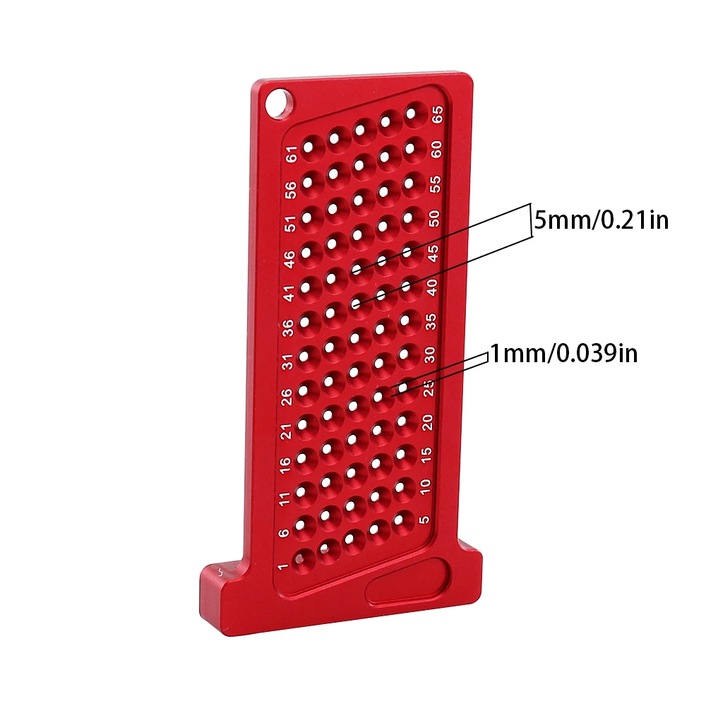 เครื่องมือวัดความแม่นยํา T-type Hole ไม้บรรทัดอลูมิเนียมไม้เมตริก/นิ้ว MINI Crossed-OUT Hole Scribing เครื่องมือ