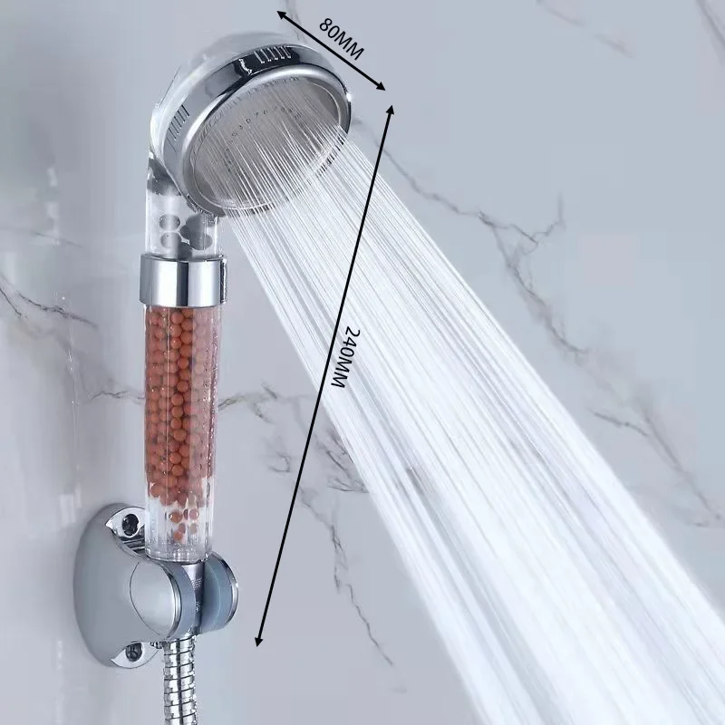 Funktionen Hochdruck SPA Duschkopf Wasser Sparen Handheld Regen Badezimmer Zubehör Anion Filter Dusche für Badezimmer Dekor