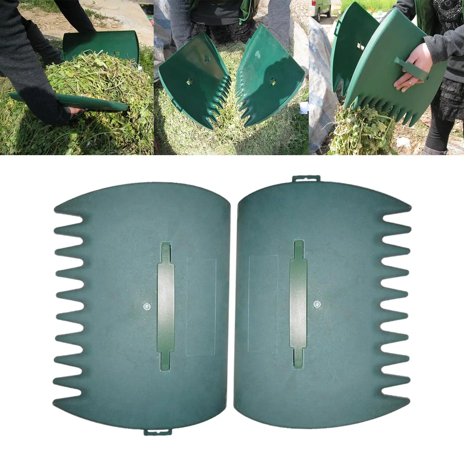 Rakes de mano para hojas, recolector de hojas, recogida de basura para limpieza de jardín