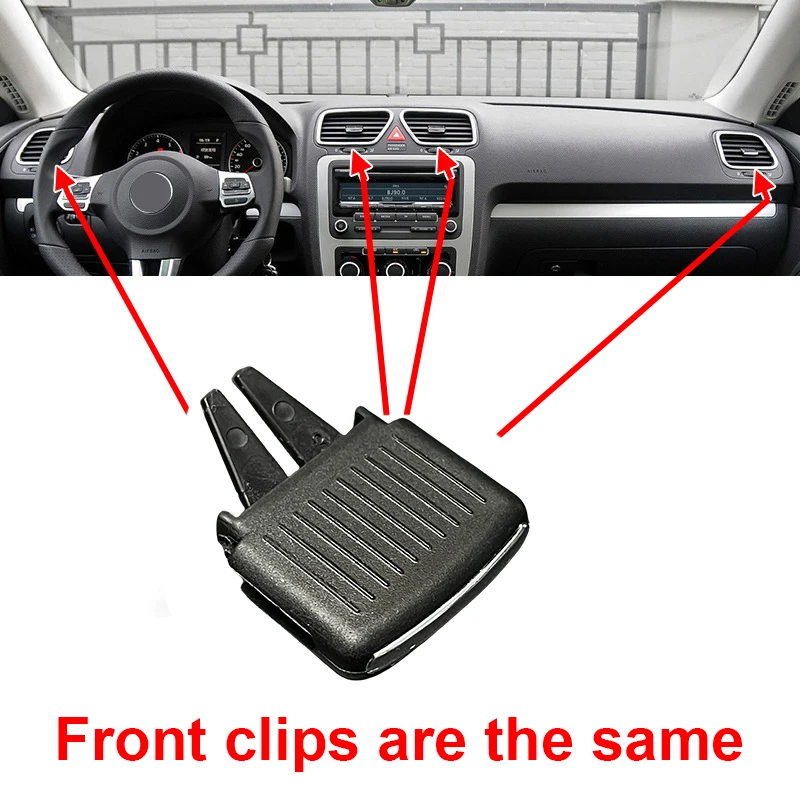 Auto Front Dash A/C Klimaanlage Vent Outlet Einstellen Clip Für VW Golf 5 GTI R32 Kaninchen Jetta A5 MK5 Sagitar 2006-2011