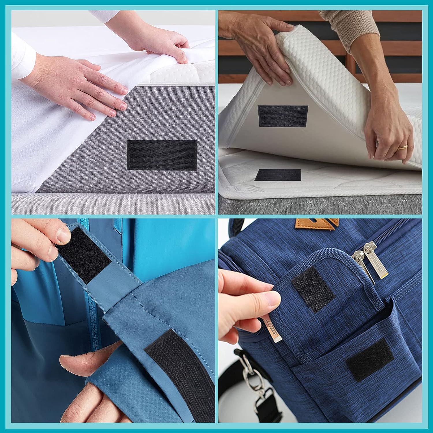 50 มม.Self กาวตะขอและห่วงเทปยึด Magic Strip สติกเกอร์อุตสาหกรรม Strength Sticky สายคล้อง DIY CRAFT อุปกรณ์เสริม