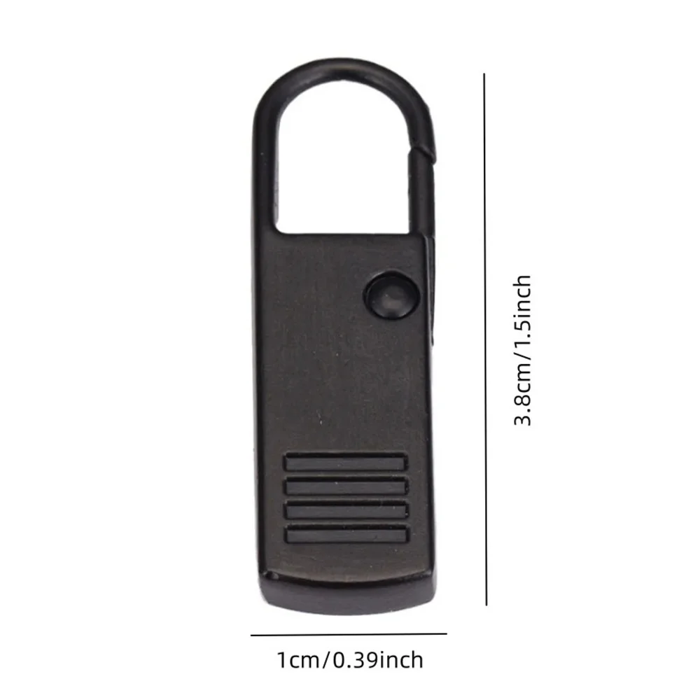 Destacável Zipper Pull Preto, Acessórios De Substituição Para Jeans E Mochila, Ferramentas De Costura, 5Pcs