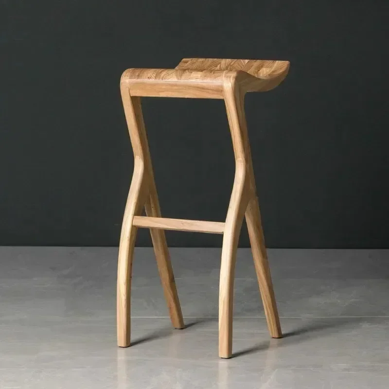 สตูลไม้ Ergonomic Bergonomicar เก้าอี้ Accent โมเดิร์นเคาน์เตอร์ห้องนั่งเล่นเก้าอี้บาร์สูง Taburete Salon Home เฟอร์นิเจอร์