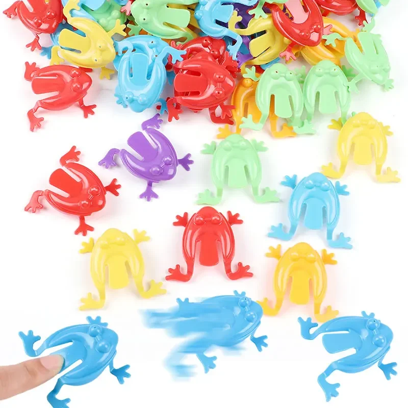 30-100Pcs Springen Frosch Bounce Zappeln Spielzeug Für Kinder Neuheit Verschiedene Stressabbau Spielzeug Für Kinder Geburtstag Geschenk party Favor