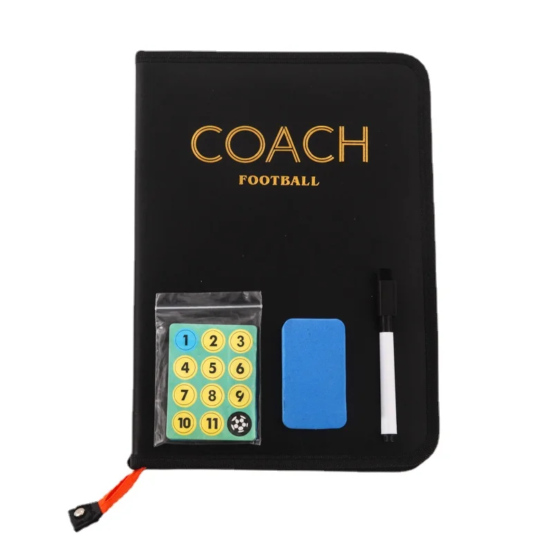 Coach Taktisches Brett, magnetischer Reißverschluss, Fußball-Taktikbrett, Coach-Taktikbrett, faltbares Strategiebrett mit Stift-Klemmbrett, heiß