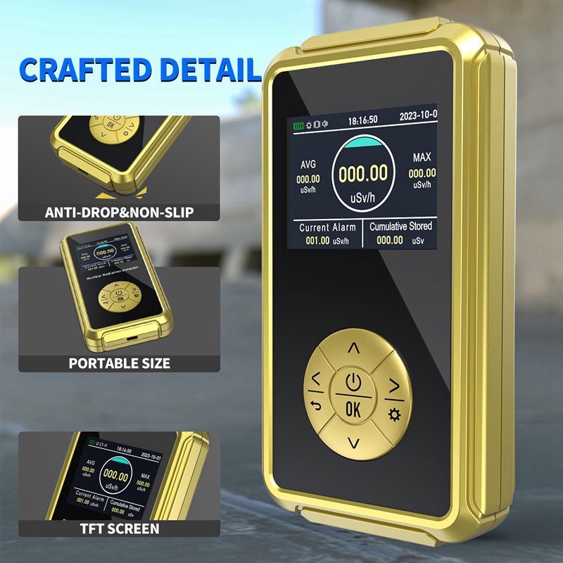 Geiger Counter Nuclear Radiation Detector, Geiger Plate, Detector de radioatividade para águas residuais nucleares, PC Software, durável