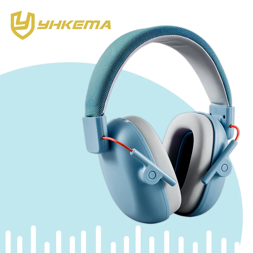 YHKEMA Auriculares con cancelación de ruido para niños, orejeras de seguridad con reducción de ruido SNR 27dB para ayuda sensorial y de concentración para autismo
