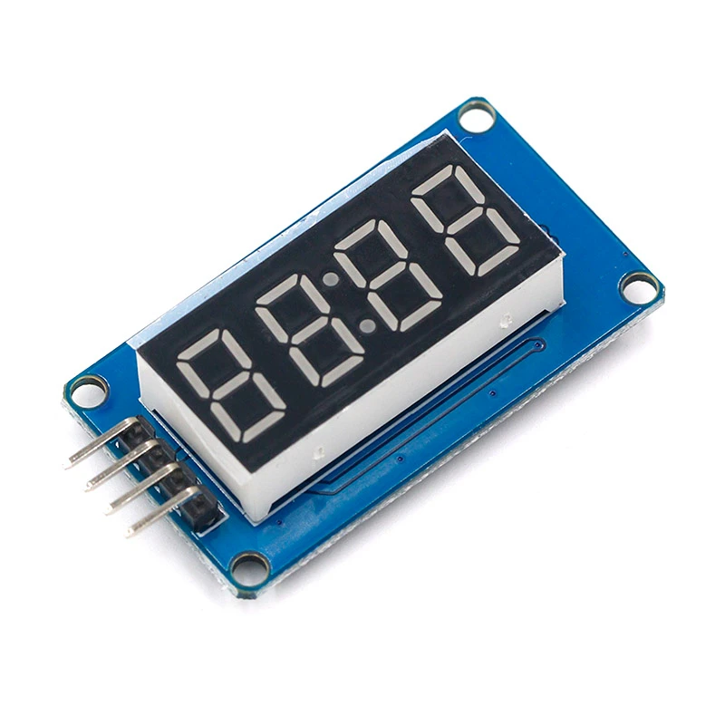 Módulo de exibição digital led tm1637, para arduino 7 segmentos 0.36 cabeças, relógio vermelho anodo, tubo de quatro serial