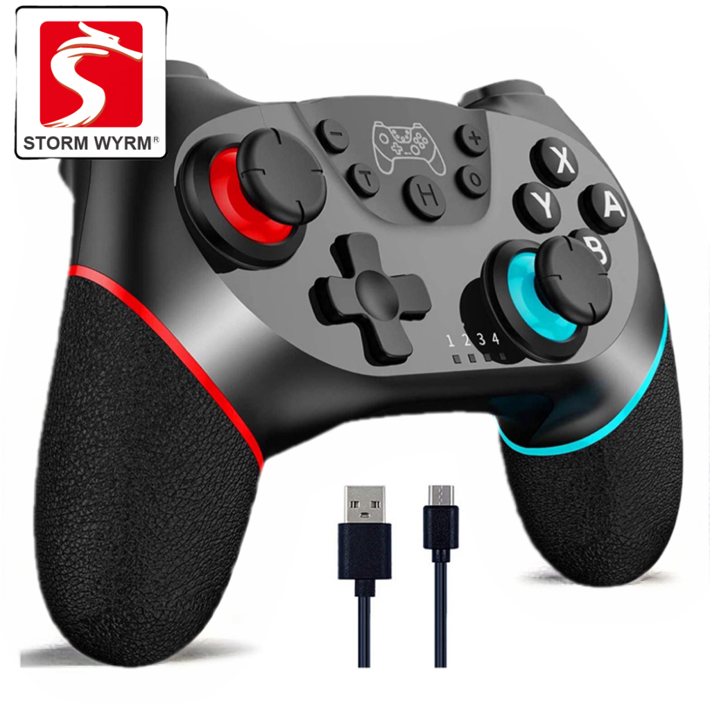 STORM-WYRMワイヤレスコントローラー,モーションセンサー,ダブル振動,N-SL SW001