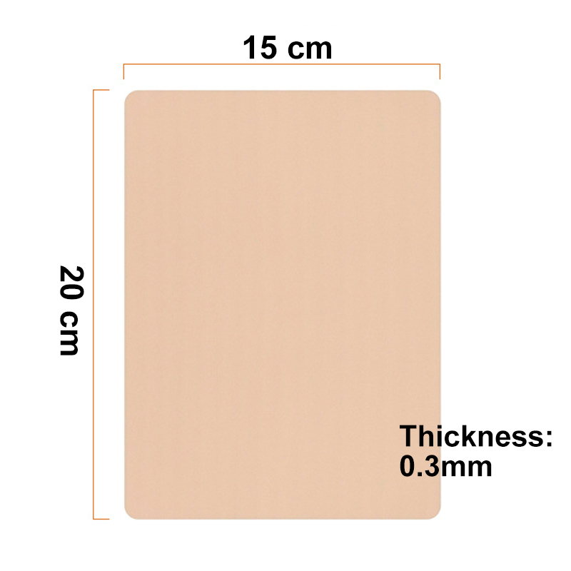 1/3/5/8/10/15 pièces peau de pratique de tatouage 3MM fausse peau en Silicone Double face pour fourniture de formation de maquillage Permanent accessoire de tatouage