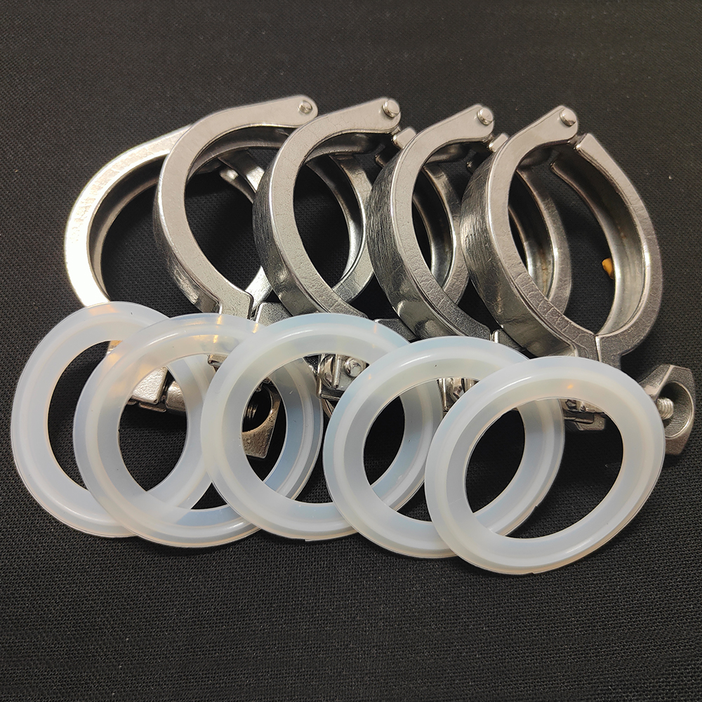 ท่อ CLAMP 1.5 "2" 2.5 "Tri CLAMP 50.5/64mm Ferrule 304 สแตนเลสสตีล Tri Clover สุขาภิบาลสําหรับ Home Brewing