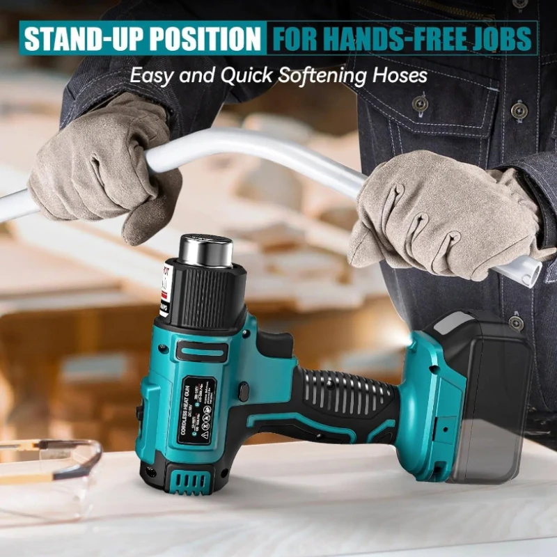 Makita 550°C Temperature Control Heat Gun  Cordless Handheld Hot Air Gun With LED Display Soldering Thermal Blower New 18V