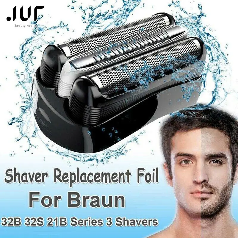 Cabezal de lámina de repuesto para afeitadora Braun 32B, 32S, 21B, Serie 3, 310S, 320S, 340S, 3010S