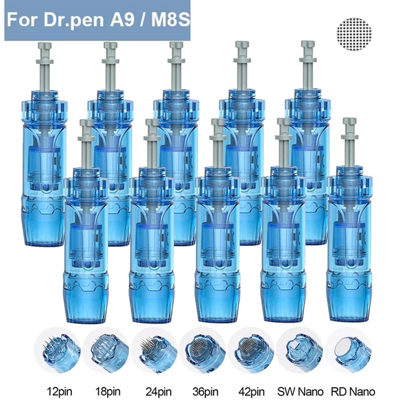 20/50pcs DR ปากกา M8S ทิ้งตลับหมึก Needling 12 18 24 36 42 NANO เข็ม MTS เคล็ดลับ Fit บน Dr ปากกา M8S /A8S/ A9