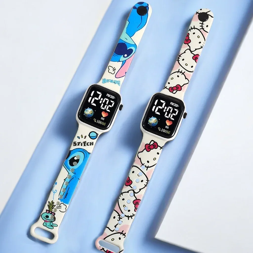 Nuevo likableStitch niños relojes niñas Reloj Inteligente Para Niños Niña Reloj Hello Kitty Reloj Digital mujeres RelógioInfantil