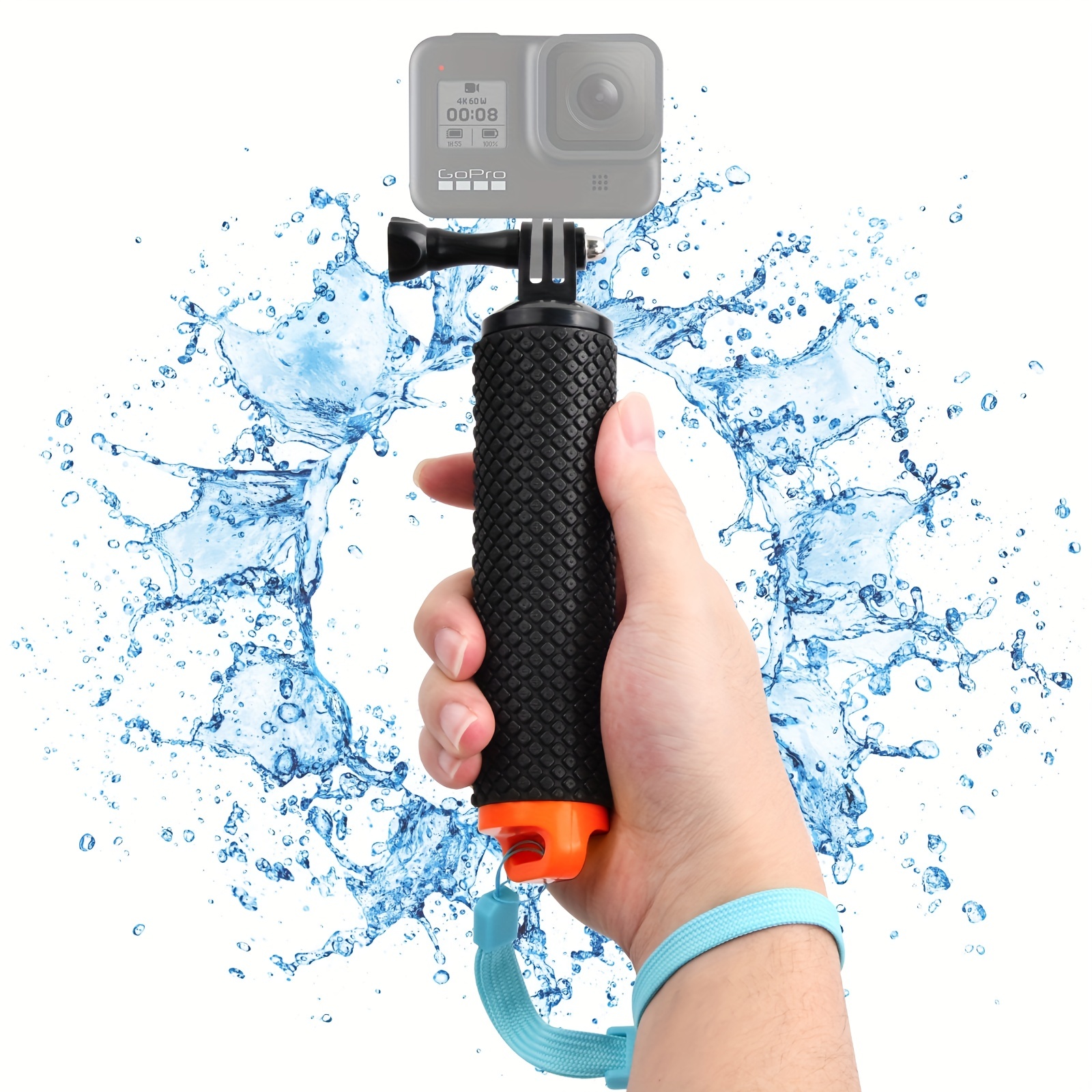 Empuñadura flotante de agua para cámara de acción, accesorios de montaje con mango flotante para Gopro Hero 13 12 11 10 9 8 Xiaomi Yi SJ4000 DJI Osmo