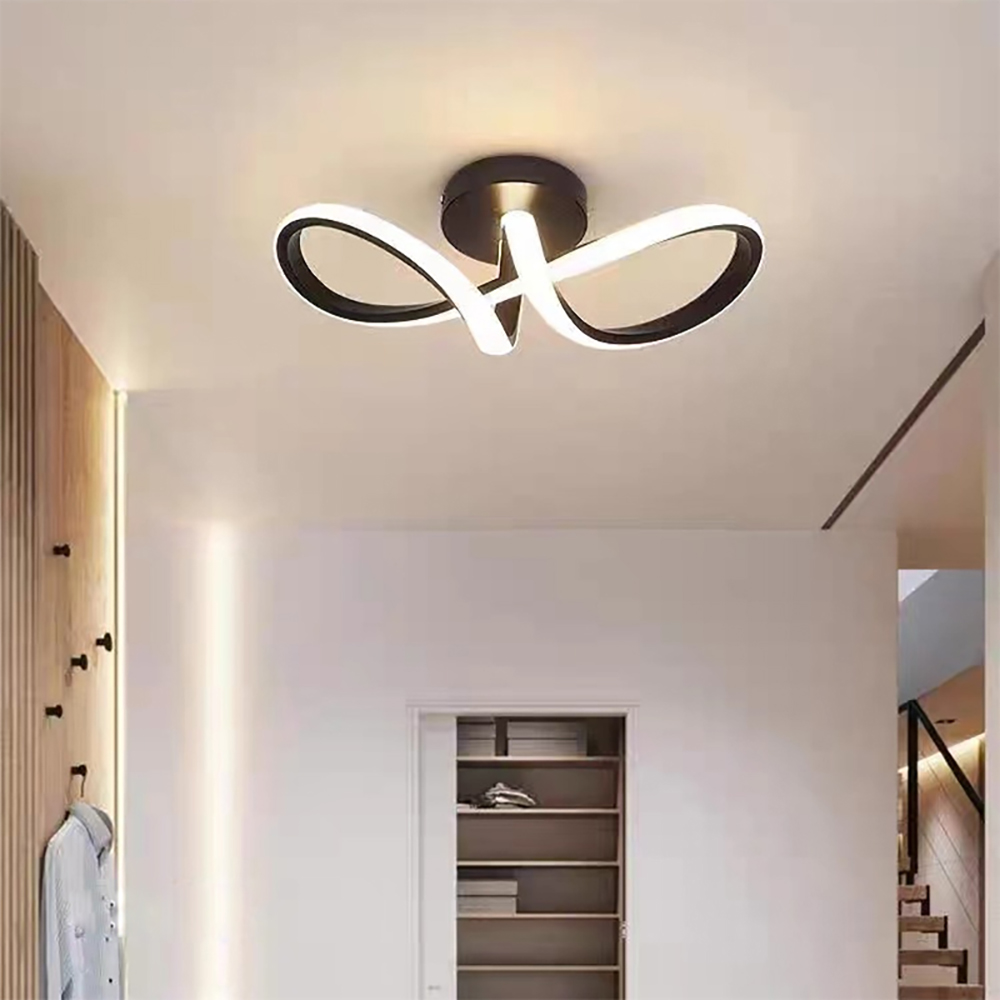 Modern LED Ceiling Light Black And Gold Color Forntrance Corridors Entryways Cloakrooms Balconies Indoor Decoration Lighting