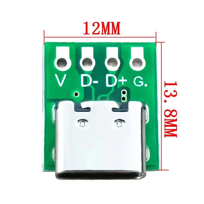 10/5 Pz TIPO C USB 3.1 Tipo C Connettore 16 Pin Prova PCB Piastra Adattatore Presa Per Linea Dati Cavo di Trasferimento