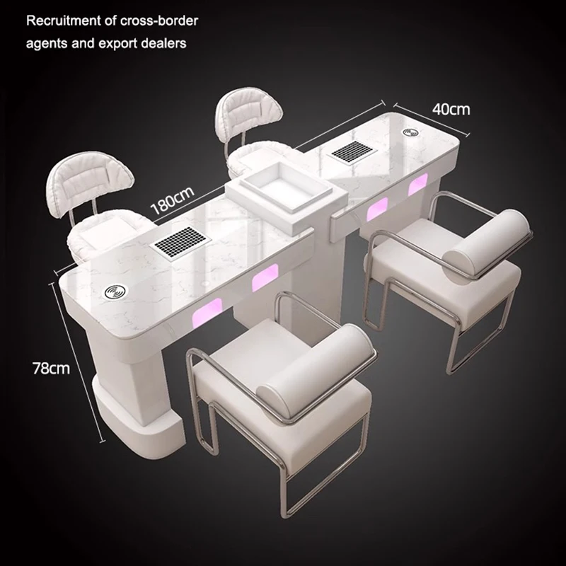 マニキュア用大理石テーブルチェア,ネイルサロン家具,デザイナーUVランプ,プロのネイルジェルマニキュア,新モデル