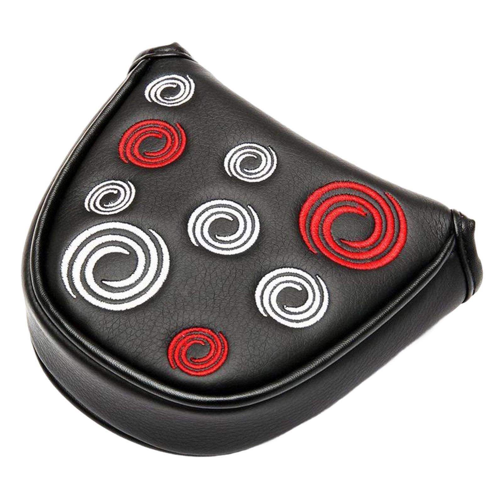 マレットパターカバー オデッセイ ホース アイアン カバー セット 磁気ユーティリティ ヘッド カバー ゴルフ用品 閉鎖 半円形 ゴルフ PU ヘッドカバー