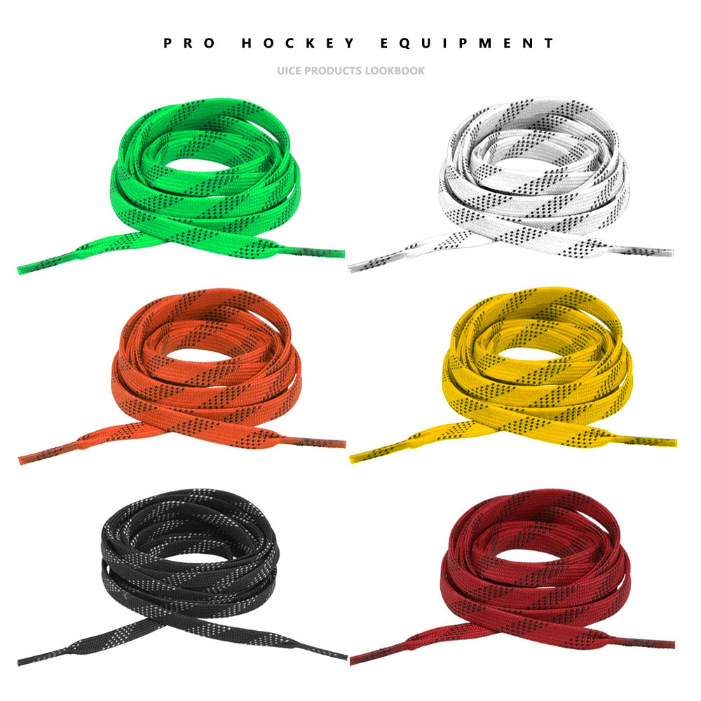 アイスホッケースケートひも 84-120 インチ二層編組超強化ヒントワックスチップデザイン CCM BAU アイスホッケー靴アクセサリー