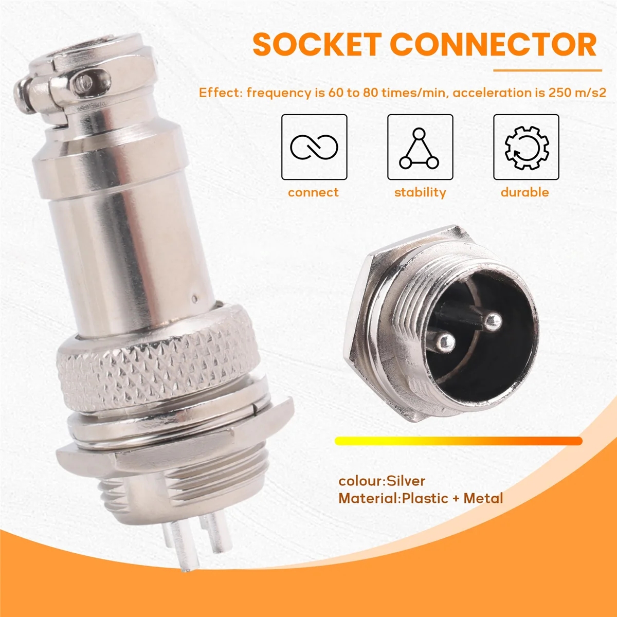ใหม่ล่าสุด GX16 Connector การบิน 2-Pin 400V ประเภทสกรูชายและหญิง Butt Cable Connector ปลั๊ก SOCKET CONNECTOR