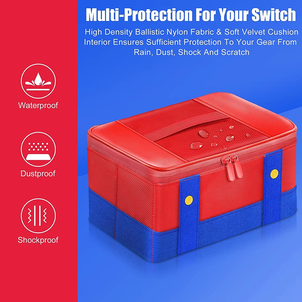 Carrying and Storage Case for Nintendo Switch compatible with the complete console Ideal for Travel and Protection