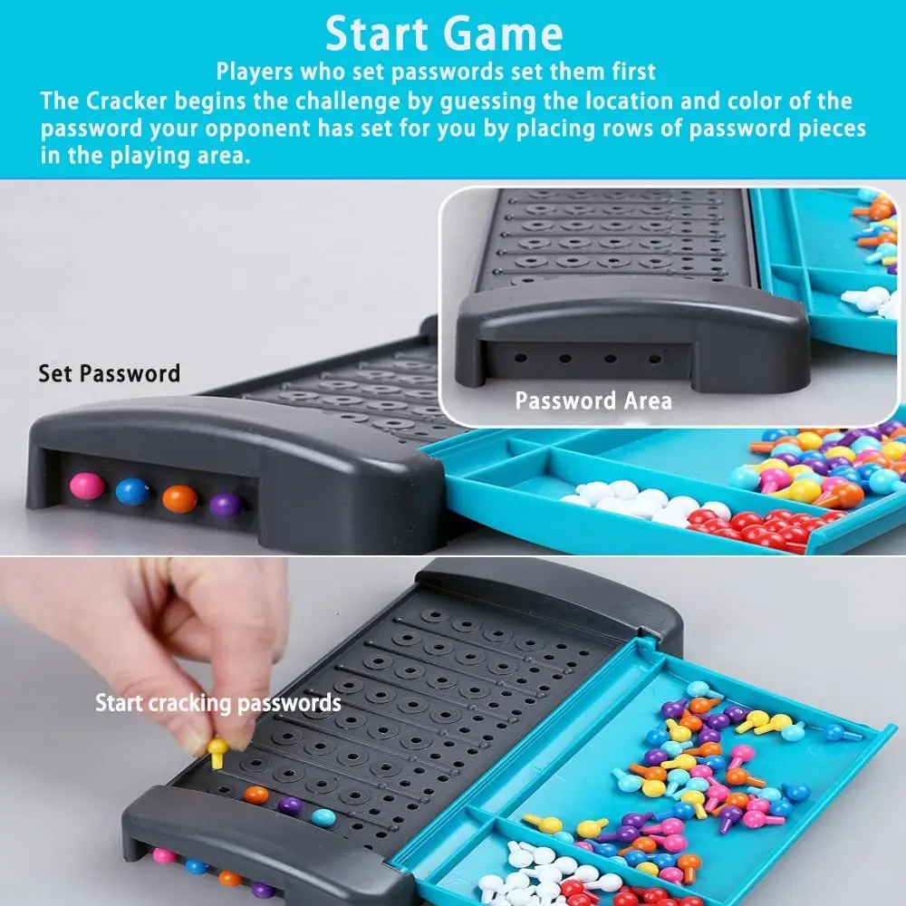 Gra planszowa Code Breaker - Code Breaker Toys - Coder vs Decoder Mind Master Strategy Game - Przenośne gry intelektualne