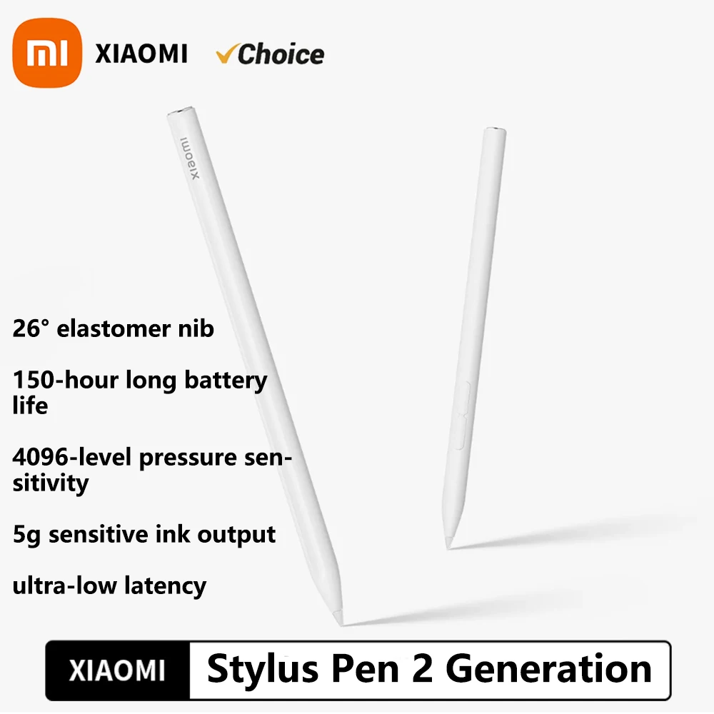 NEW Xiaomi Stylus Pen 2 Generation 240Hz 152mm Draw Writing Screenshot Tablet Smart Pen for Mi Pad 5 / 6 / 5 Pro / 6 Pro-CN