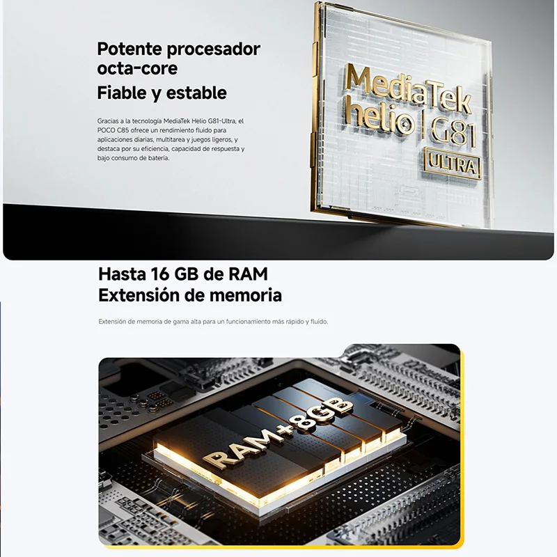 【Weltpremiere】POCO C85 Global Version Smartphone 128/256 GB Helio G81-Ultra 6000 mAh Akku 6,9-Zoll-Display 50 MP Kamera 33 W NFC