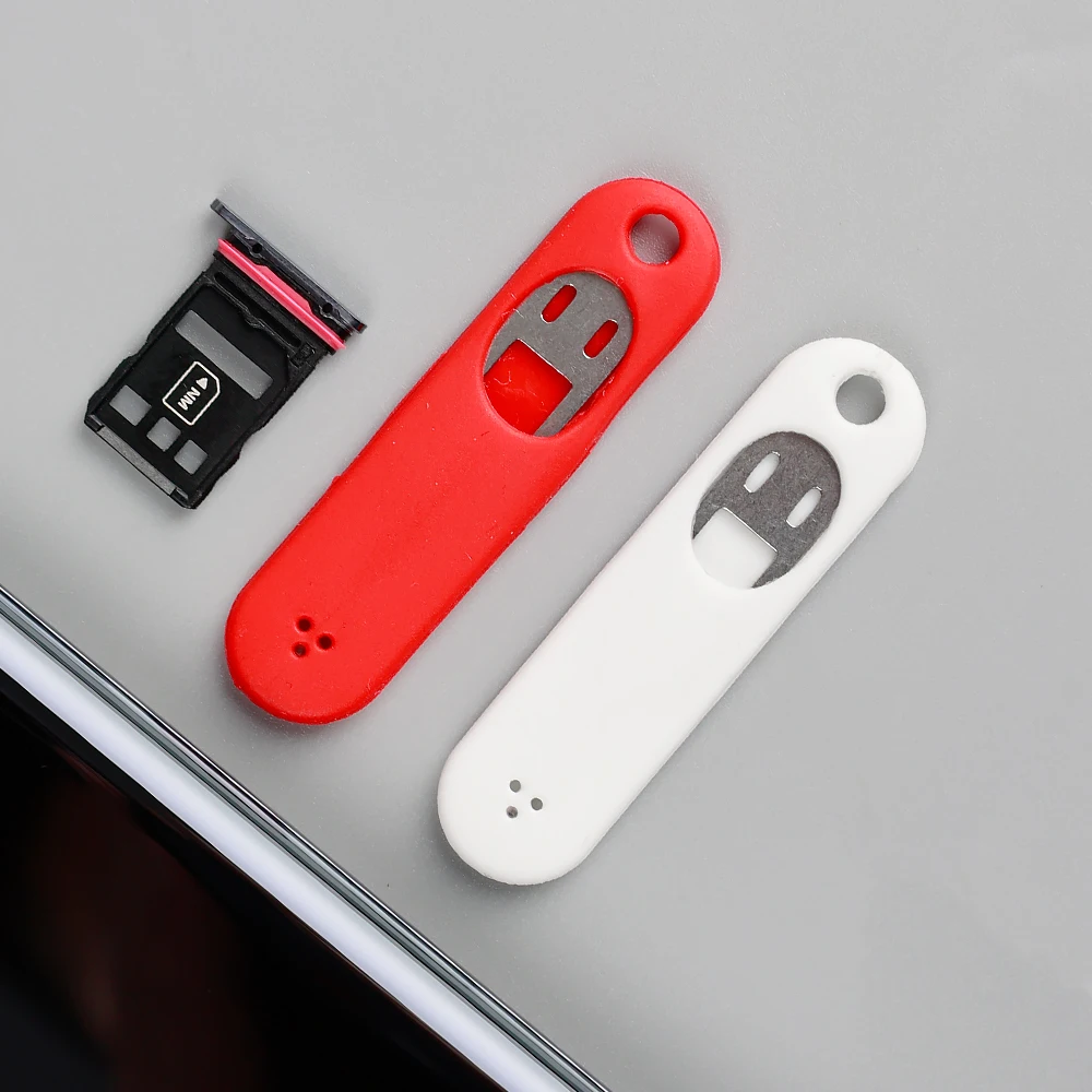 1-3 Đa Năng Điện Thoại Di Động Khay SIM Đẩy Pin Tai Nghe Nhét Tai Dụng Cụ Tháo Lắp Thẻ SIM Dụng Cụ Mở Nắp Kim Với chống Mất Móc Khóa Ốp Lưng