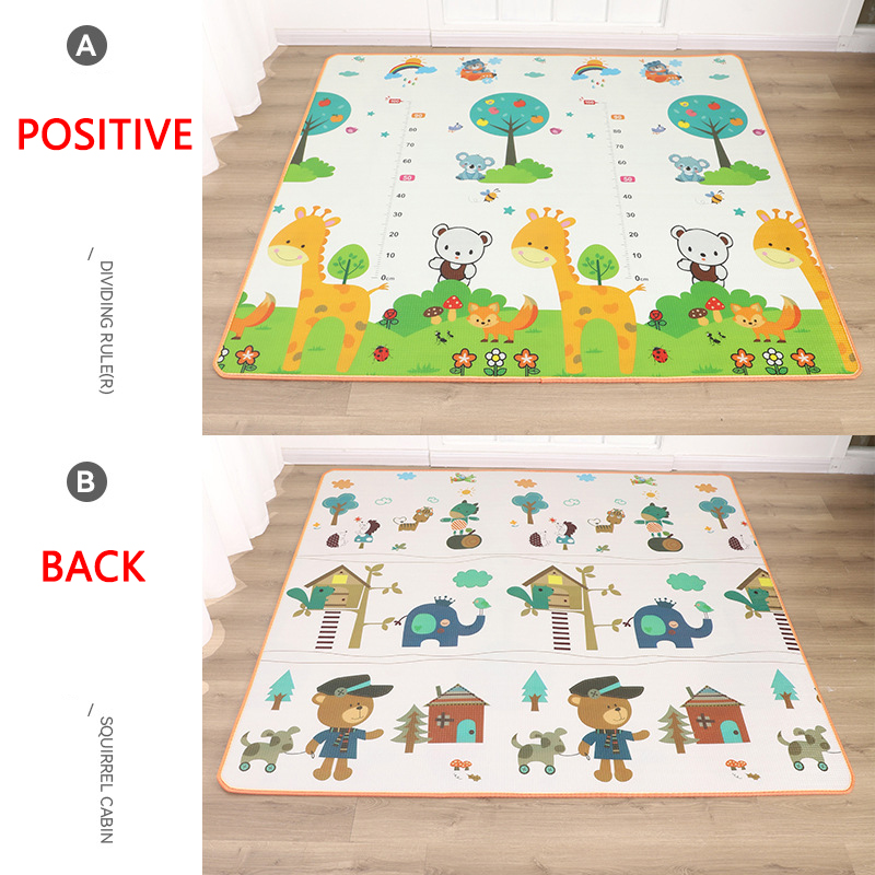 EPE ベビーゲームカーペット、アクティビティマット、ジム、クロール、フロア、EVA フォームおもちゃ、200x180cm
