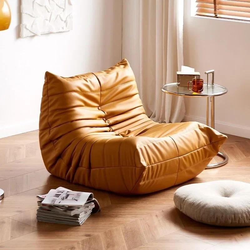 Luksusowa Sofa do salonu Krzesło Furgle Miękkie zamszowe krzesło Lazy Floor Sofa do salonu Krzesło narożne Sofa Caterpillar