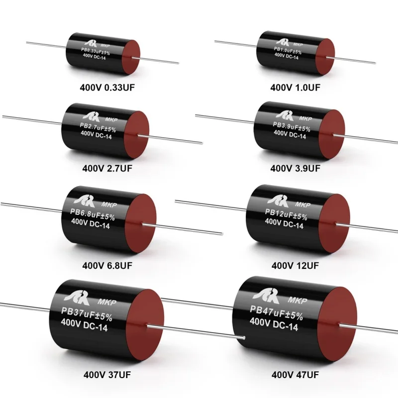Condensador sin electrodos MKP de polipropileno para fiebre de pies de cobre 400V 2,2/3,3/4,7/6,8/10UF AEAK