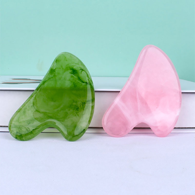Résine Gousha pierre pour le visage rouleau Gouache grattoir Gousha pierre Gowoman visage rouleau Gua Sha outil visage rouleau masseur
