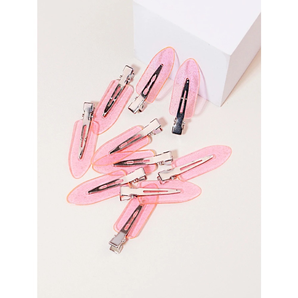 seamless fashion girl transparent hair clips, makeup and facial accessory clips, fashion girl styling hair clips