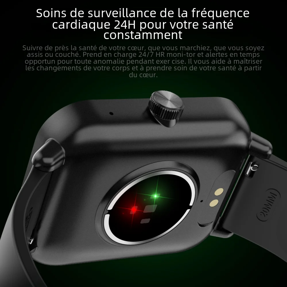 COLMI P81 appel vocal montre intelligente Ultra 1.9 pouces écran 24H moniteur de santé plus de 100 Modes sportifs, Bluetooth Smartwatch hommes femmes