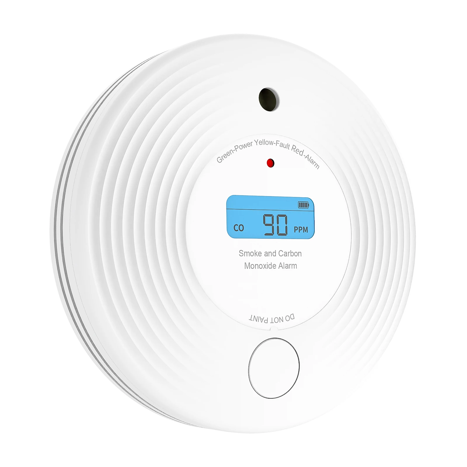 Combo Detector, 2-in-1 Dual Sensor CO & Smoke Alarm, 10-Year Sealed Battery-Operated