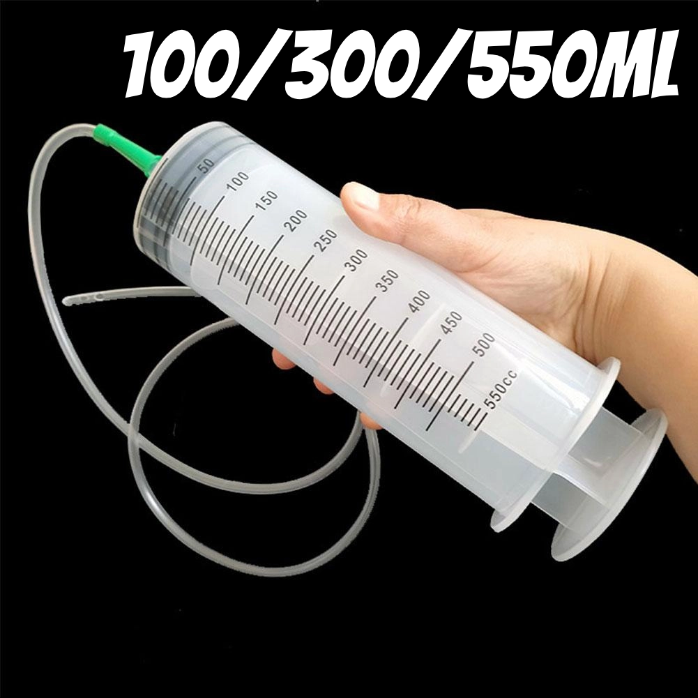 100/300/550 ml Spritzen mit großer Kapazität, Ölpumpe mit 1 m Schlauch, Haustierfütterung, Messpumpe, Hydrokultur, Nährstoff, große Spritze