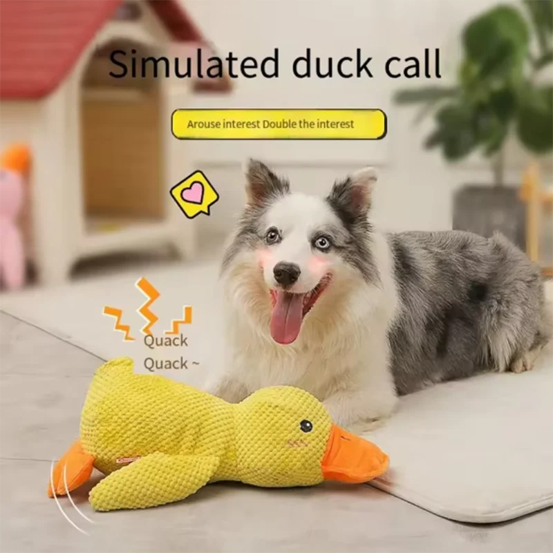 Schattig hondenspeelgoed Stomping Duck Bijtbestendig Tandenslijpen Reinigen Grote hond Interactief entertainment Puppy Verveling Knuffel