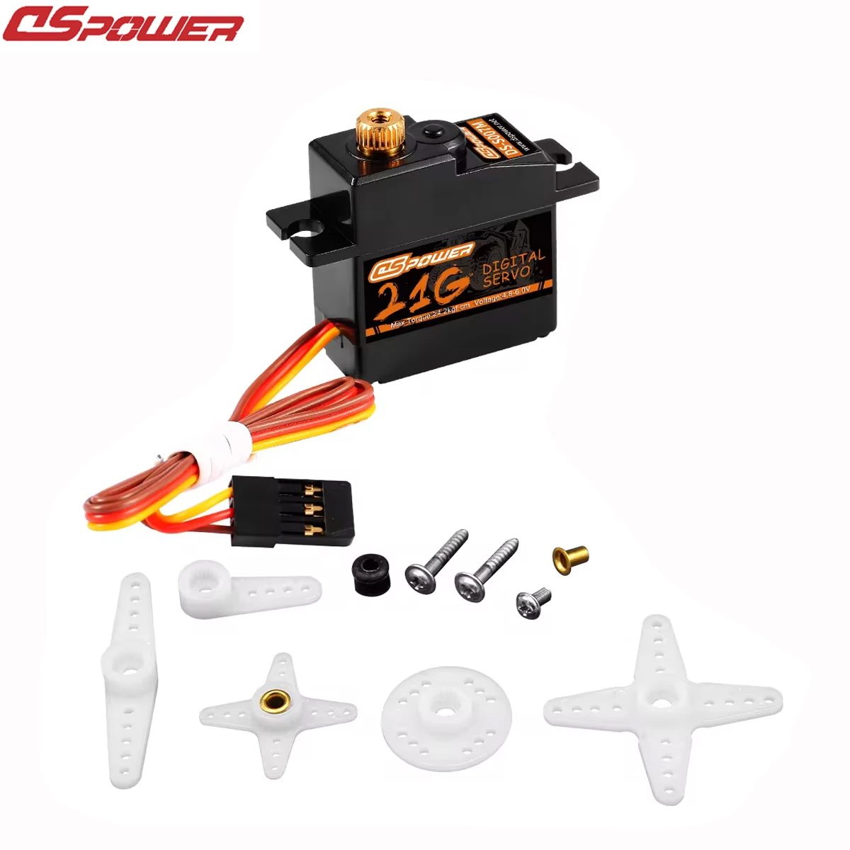 DSpower 21g Micro Digital Servo Metal Gear Mini Servos 4.2KG 17g Serwo do 1:14 1:18 1:16 Rc Car Mjx Hyper Boat Roat Akcesoria